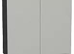 Шкаф верхний с 2-мя дверцами Фьюжн Silky Light Grey Graphite 716*800*320