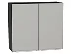 Шкаф верхний с 2-мя дверцами Фьюжн Silky Light Grey Graphite 716*800*320