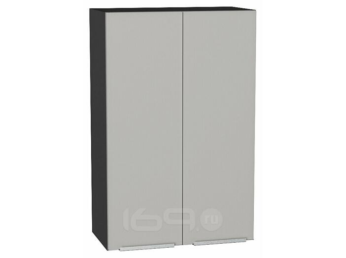 Шкаф верхний с 2-мя дверцами Фьюжн Silky Light Grey  Graphite 920*600*320