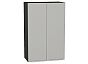Шкаф верхний с 2-мя дверцами Фьюжн Silky Light Grey Graphite 920*600*320