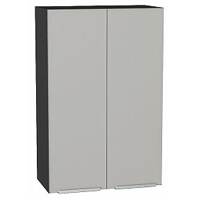 Шкаф верхний с 2-мя дверцами Фьюжн Silky Light Grey  Graphite 920*600*320
