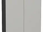 Шкаф верхний с 2-мя дверцами Фьюжн Silky Light Grey Graphite 920*600*320