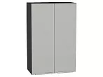 Шкаф верхний с 2-мя дверцами Фьюжн Silky Light Grey Graphite 920*600*320