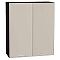 Шкаф верхний с 2-мя дверцами Квадро Кашемир/Graphite 920*800*321 Шкаф верхний с 2-мя дверцами Квадро Кашемир/Graphite 920*800*321