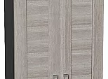 Шкаф верхний с 2-мя дверцами Лофт Cappuccino Veralinga/Graphite 716*600*320