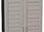 Шкаф верхний с 2-мя дверцами Лофт Cappuccino Veralinga/Graphite 716*800*320
