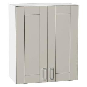 Шкаф верхний с 2-мя дверцами Лофт Grey Silk/Белый 716*600*320