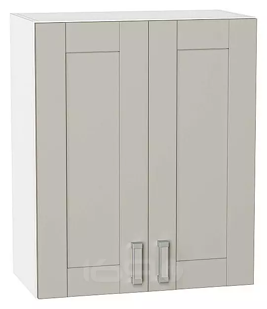 Шкаф верхний с 2-мя дверцами Лофт Grey Silk/Белый 716*600*320