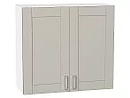 Шкаф верхний с 2-мя дверцами Лофт Grey Silk/Белый 716*800*320