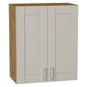 Шкаф верхний с 2-мя дверцами Лофт Grey Silk/Дуб Вотан 716*600*320