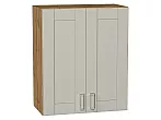Шкаф верхний с 2-мя дверцами Лофт Grey Silk/Дуб Вотан 716*600*320