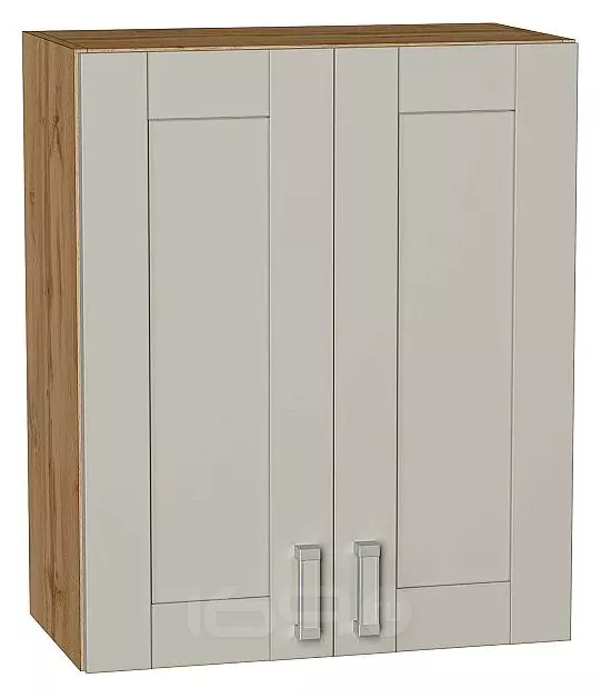 Шкаф верхний с 2-мя дверцами Лофт Grey Silk/Дуб Вотан 716*600*320