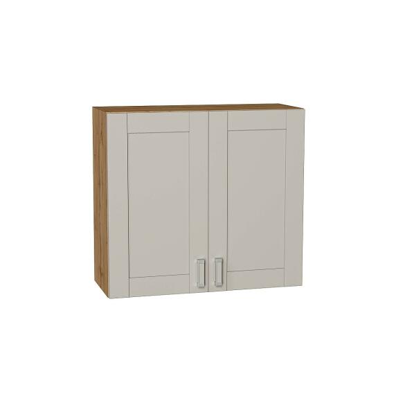 Шкаф верхний с 2-мя дверцами Лофт Grey Silk/Дуб Вотан 716*800*320