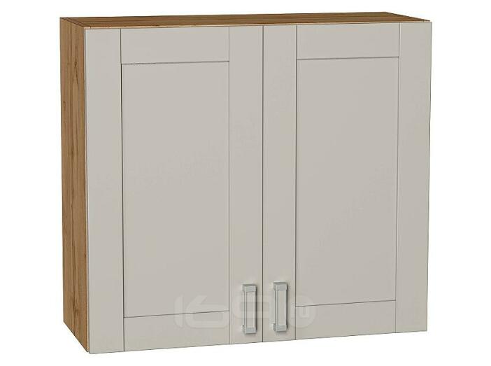 Шкаф верхний с 2-мя дверцами Лофт Grey Silk/Дуб Вотан 716*800*320