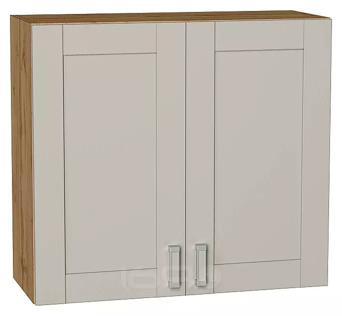 Шкаф верхний с 2-мя дверцами Лофт Grey Silk/Дуб Вотан 716*800*320