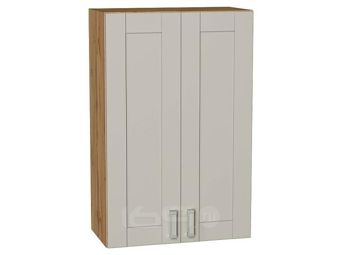 Шкаф верхний с 2-мя дверцами Лофт Grey Silk/Дуб Вотан 920*600*320