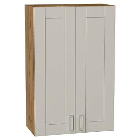 Шкаф верхний с 2-мя дверцами Лофт Grey Silk/Дуб Вотан 920*600*320