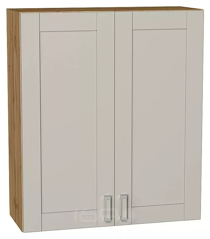 Шкаф верхний с 2-мя дверцами Лофт Grey Silk/Дуб Вотан 920*800*320