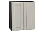 Шкаф верхний с 2-мя дверцами Лофт Grey Silk/Graphite 716*600*320