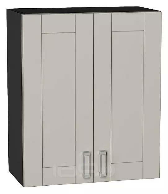Шкаф верхний с 2-мя дверцами Лофт Grey Silk/Graphite 716*600*320