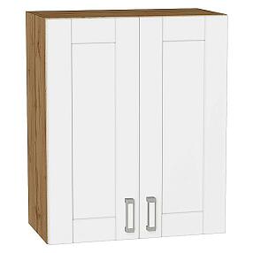 Шкаф верхний с 2-мя дверцами Лофт White Silk/Дуб Вотан 716*600*320