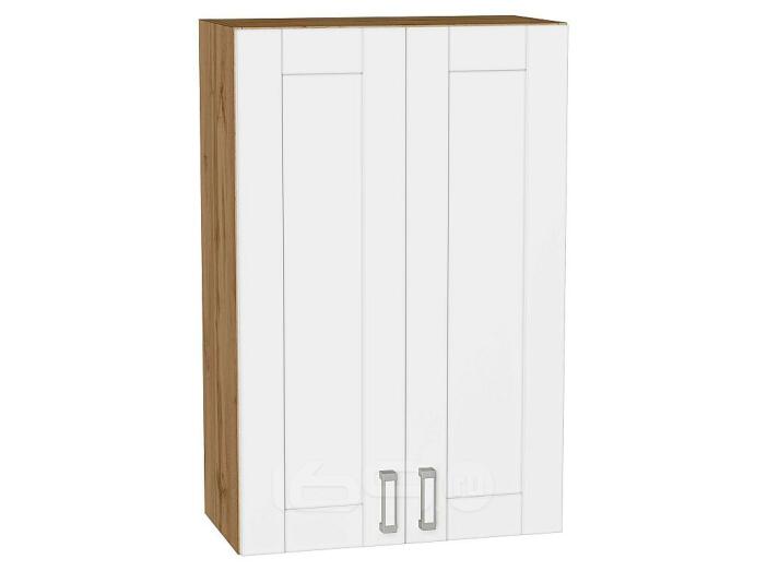 Шкаф верхний с 2-мя дверцами Лофт White Silk/Дуб Вотан 920*600*320