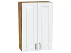 Шкаф верхний с 2-мя дверцами Лофт White Silk/Дуб Вотан 920*600*320