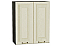 Шкаф верхний с 2-мя дверцами Ницца Дуб крем/Graphite 716*600*318