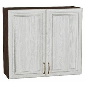 Шкаф верхний с 2-мя дверцами Шале White Dreamline Венге 716*800*320