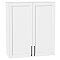 Шкаф верхний с 2-мя дверцами Сканди White Silkwood/Белый 920*800*320
