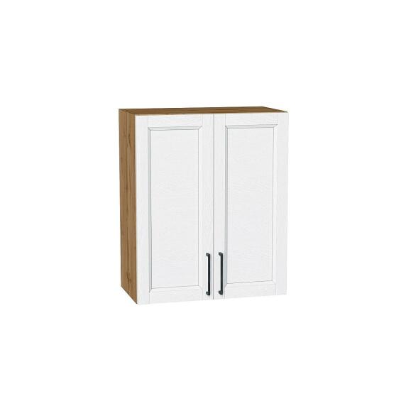 Шкаф верхний с 2-мя дверцами Сканди White Silkwood/Дуб Вотан 716*600*320