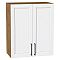 Шкаф верхний с 2-мя дверцами Сканди White Silkwood/Дуб Вотан 716*600*320