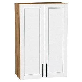 Шкаф верхний с 2-мя дверцами Сканди White Silkwood/Дуб Вотан 920*600*320