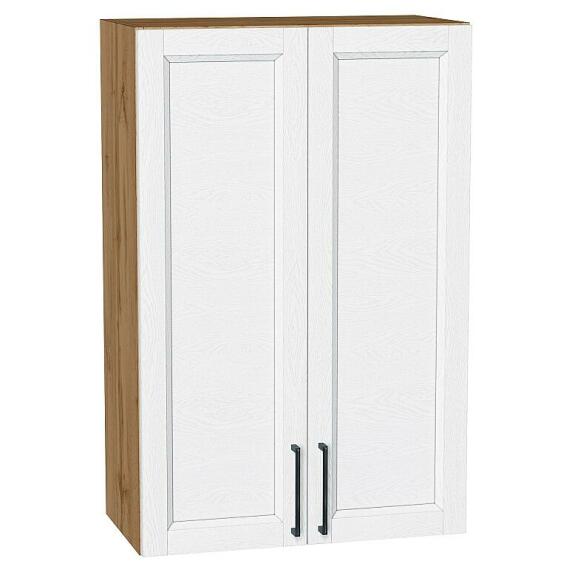 Шкаф верхний с 2-мя дверцами Сканди White Silkwood/Дуб Вотан 920*600*320