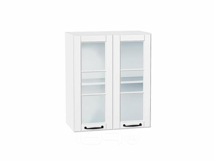 Шкаф верхний с 2-мя остекленными дверцами Дублин Special White/Белый 716*600*318