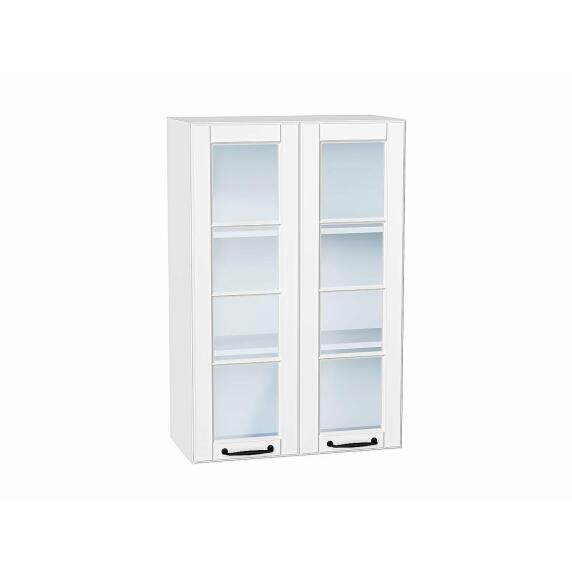 Шкаф верхний с 2-мя остекленными дверцами Дублин Special White/Белый 920*600*318