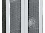 Шкаф верхний с 2-мя остекленными дверцами Ницца Blanco/Graphite 920*600*318
