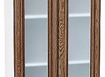 Шкаф верхний с 2-мя остекленными дверцами Шале Brown Dreamline Белый 920*600*320
