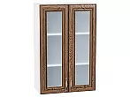 Шкаф верхний с 2-мя остекленными дверцами Шале Brown Dreamline Белый 920*600*320