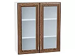 Шкаф верхний с 2-мя остекленными дверцами Шале Brown Dreamline Белый 920*800*302