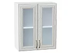 Шкаф верхний с 2-мя остекленными дверцами Шале White Dreamline Белый 716*600*320
