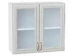Шкаф верхний с 2-мя остекленными дверцами Шале White Dreamline Белый 716*800*320