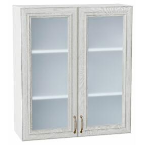 Шкаф верхний с 2-мя остекленными дверцами Шале White Dreamline Белый 920*800*302
