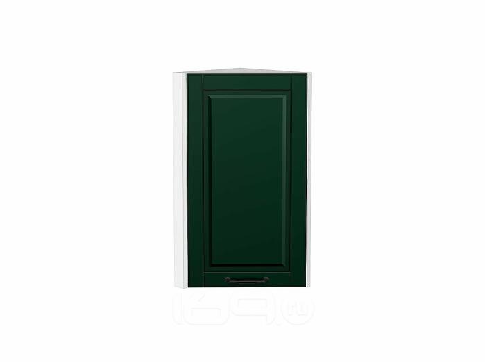 Шкаф верхний торцевой Дублин Special Green/Белый 716*300*304