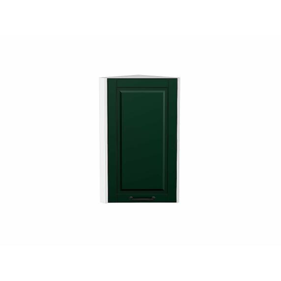 Шкаф верхний торцевой Дублин Special Green/Белый 716*300*304
