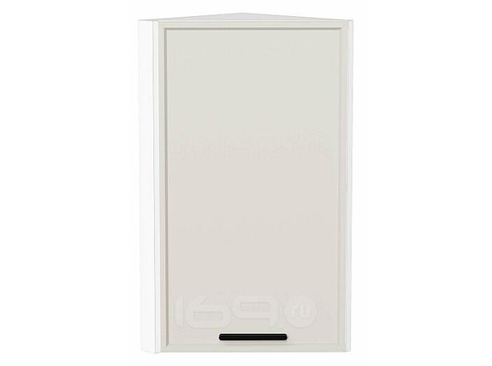 Шкаф верхний торцевой Фрейм Cream Silk Белый 716*300*324