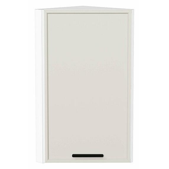 Шкаф верхний торцевой Фрейм Cream Silk Белый 716*300*324