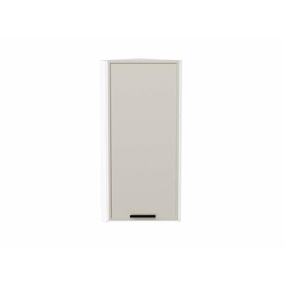 Шкаф верхний торцевой Фрейм Cream Silk Белый 920*300*310