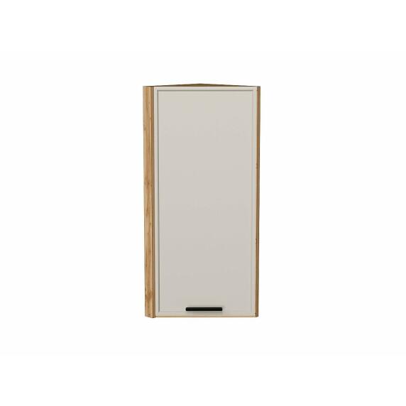 Шкаф верхний торцевой Фрейм Cream Silk Дуб Вотан 920*300*310