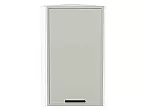 Шкаф верхний торцевой Фрейм Grey Silk Белый 716*300*324